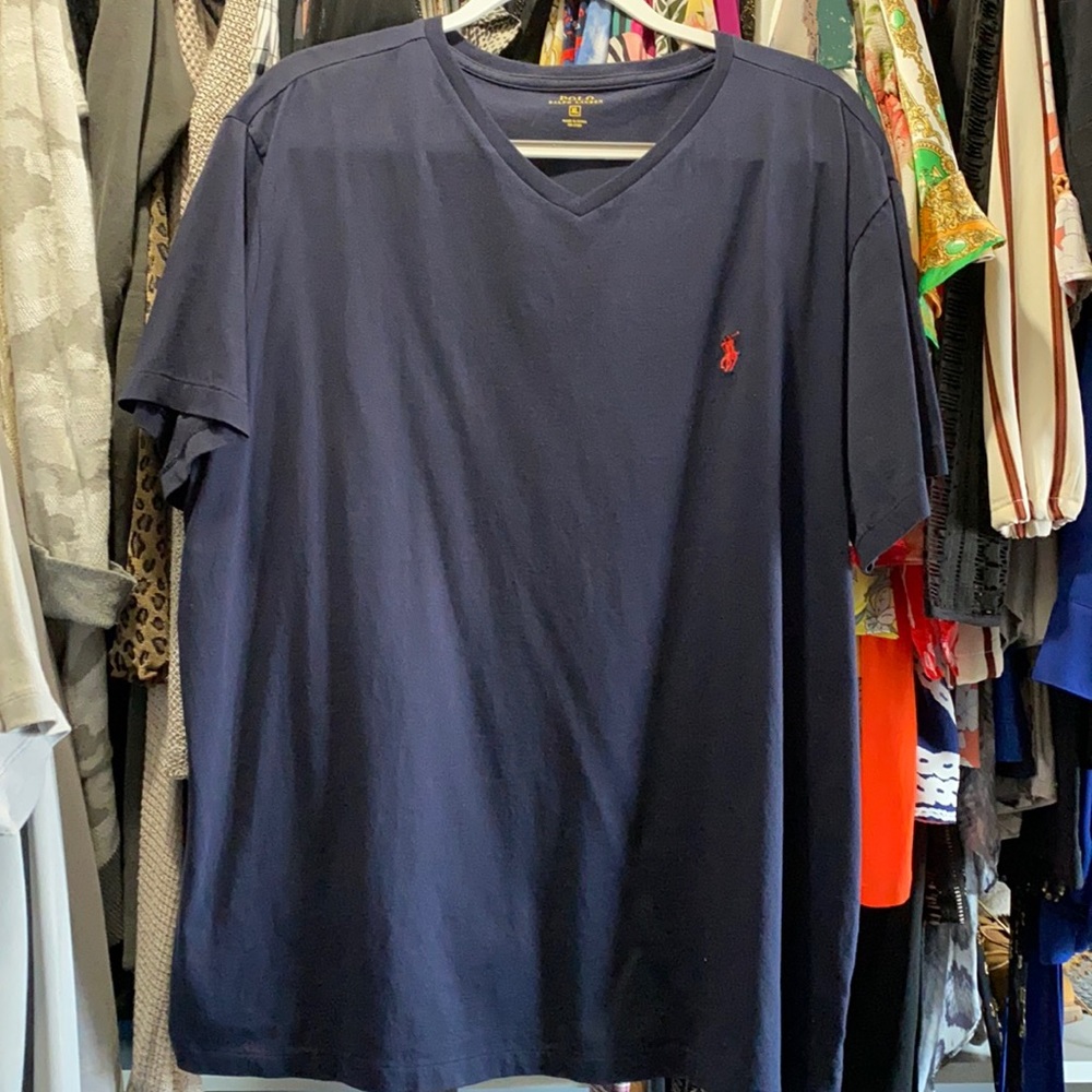 RALPH LAUREN POLO SHIRT NAVY BLUE
